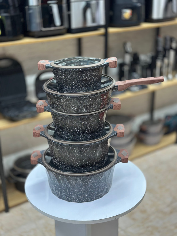 سرویس قابلمه دایره ای نانوگرانیت زیو اصلی مدل Z-7660