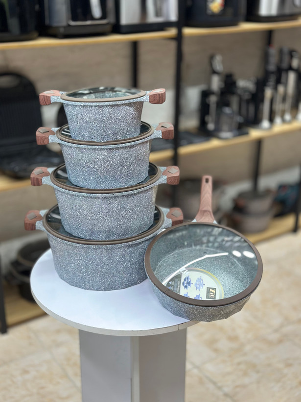 سرویس قابلمه دایره ای نانوگرانیت زیو اصلی مدل Z-7660
