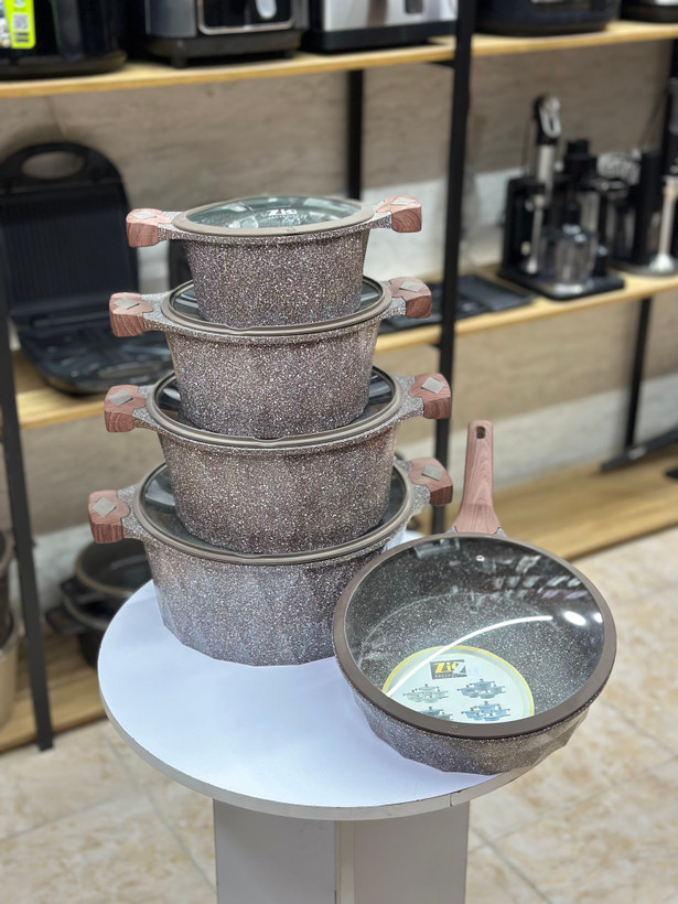 سرویس قابلمه دایره ای نانوگرانیت زیو اصلی مدل Z-7660