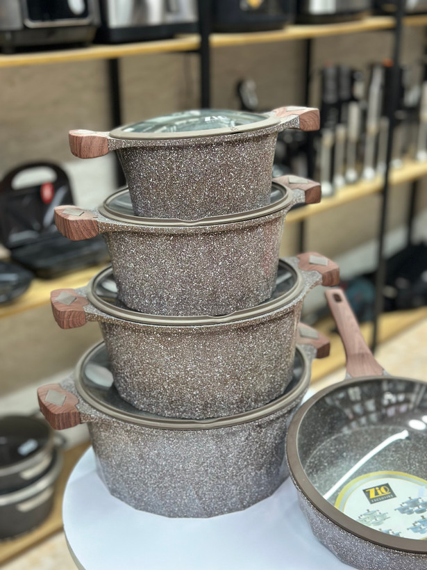 سرویس قابلمه دایره ای نانوگرانیت زیو اصلی مدل Z-7660